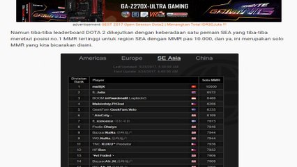 DOTA 2 10K MMR SEA VIRAL