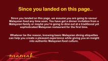 Malaysian Dining Culture: Eat In and Dine Out Malaysian Style