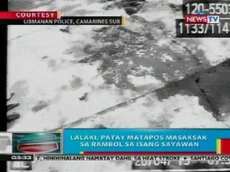 BP: Lalaki, patay matapos masaksak sa rambol sa isang sayawan sa Camarines Sur
