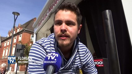 Mélenchon Tour: le camion-podium Mélenchon part dans les villages