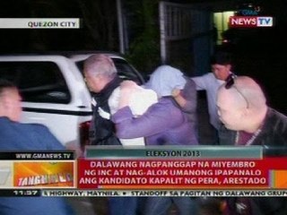 BT: 2 nagpanggap na miyembro ng INC at nag-alok na ipapanalo ang kandidato kapalit ng pera, arestado