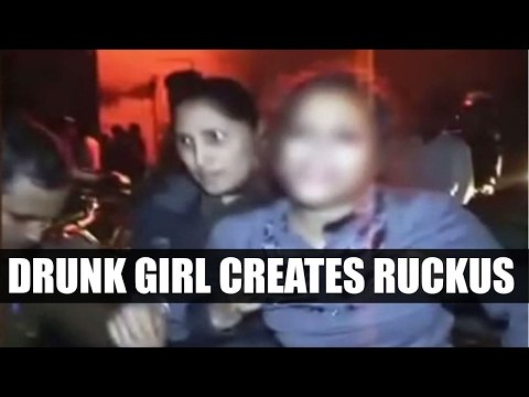 Drunk girl creates ruckus at marketplace in Kanpur|Oneindia News
