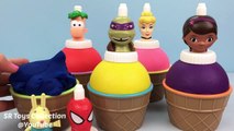 Play Doh Cupcakes Finger Family Nursery Rhymes Song Bottle Toppers Surpris