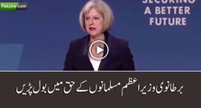 British Prime Minister had spoken in favor of Muslims.