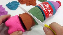 Kinetic Sand Cake Rainbow Colors Coca Cola Coke Toy Surprise Eggs-JH-ashDfQ-E