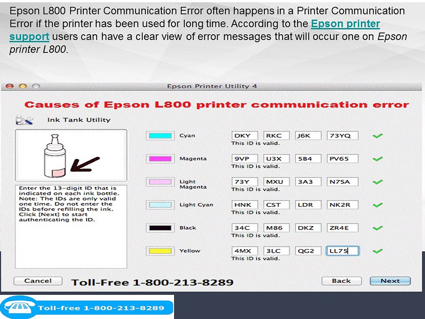 How To Fix Epson L800 Printer Communication Error? - video Dailymotion