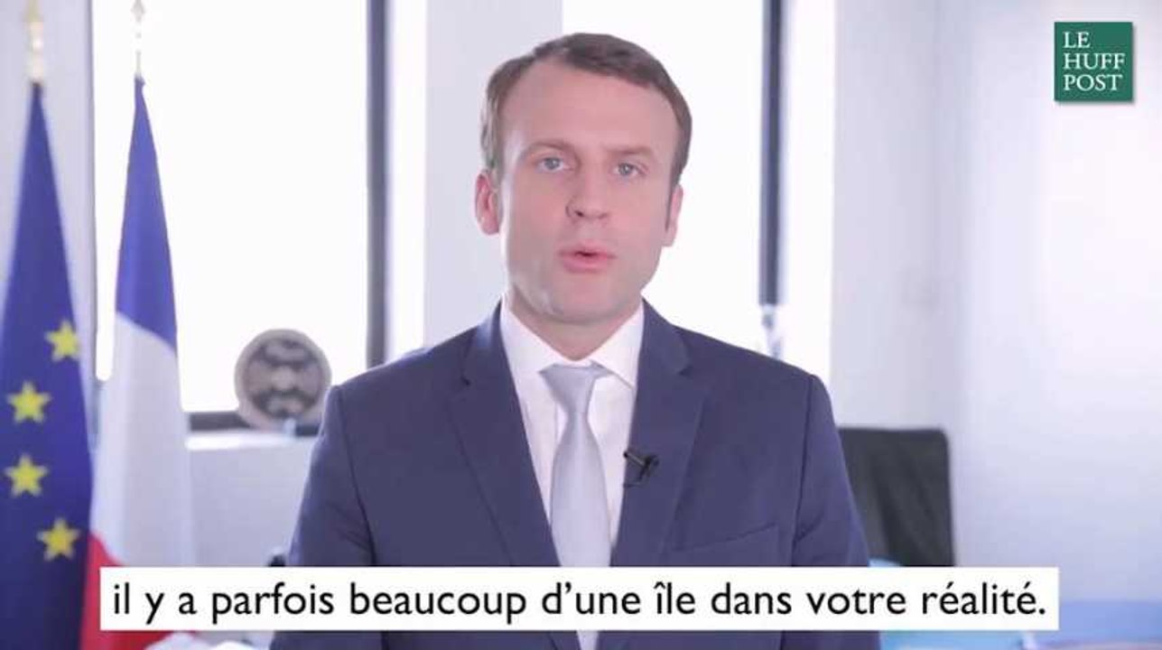 Emmanuel Macron revient sur la polémique de "l'île" de Guyane