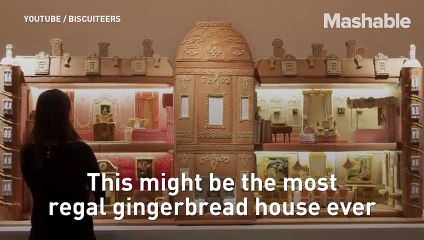This is probably the most over the top gingerbread house ever