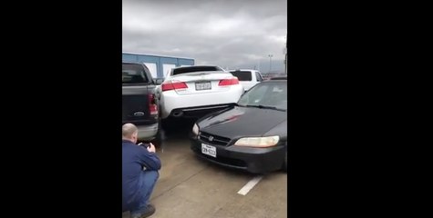 Storm Flips Cars in La Porte, Texas
