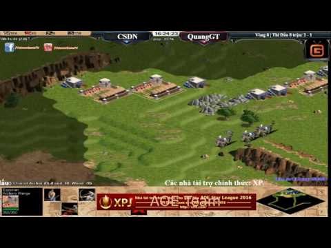 Aoe CSDN Trận đấu thể hiện sự thiên tài AOE của Chim sẻ đi nắng(18/1/2017)