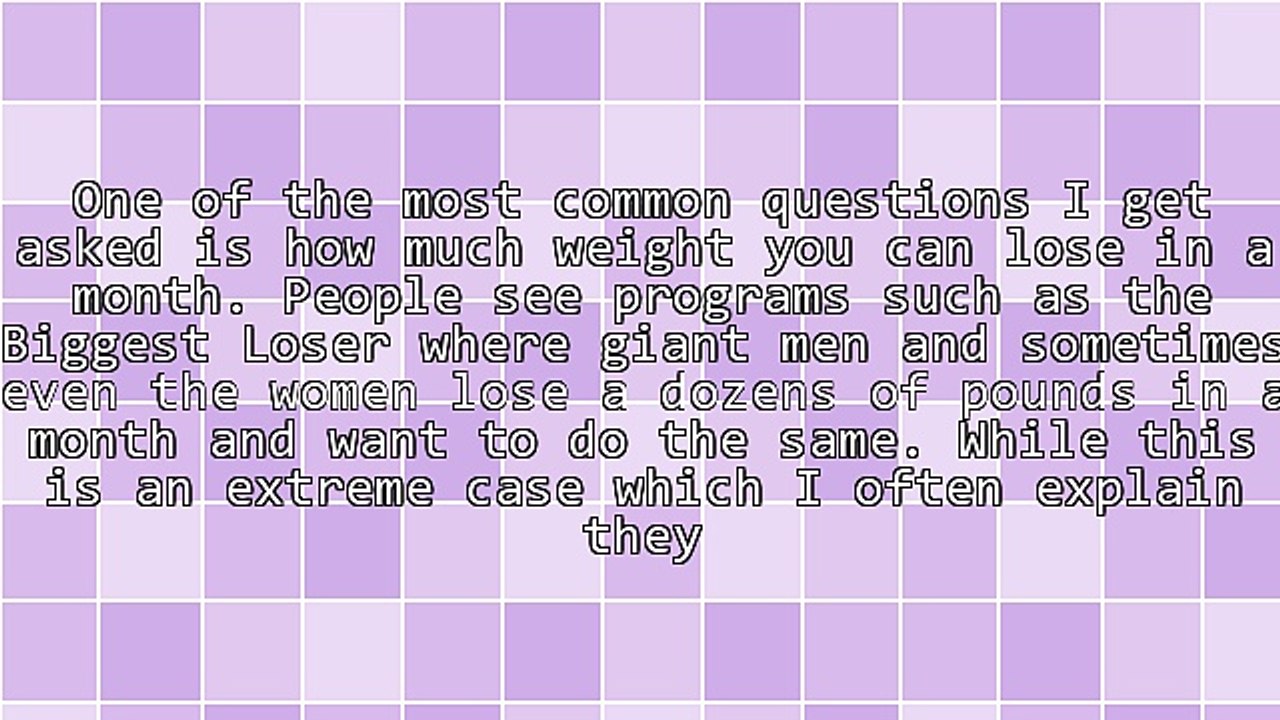How Much Weight Can You Lose?