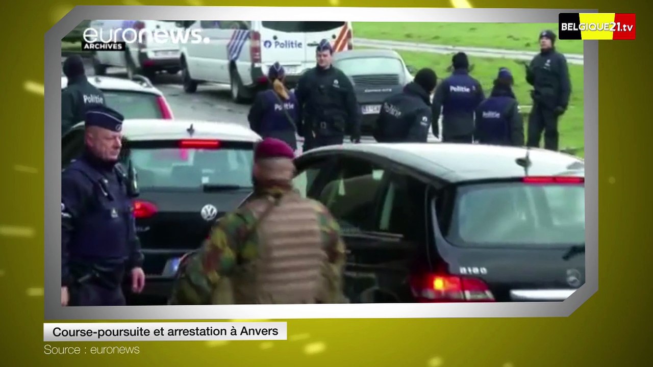 Course-poursuite et arrestation à Anvers