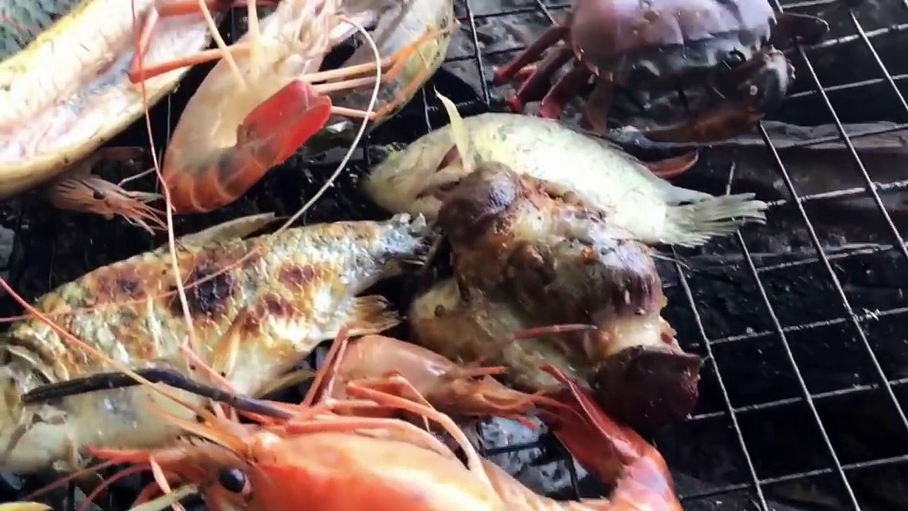 Bắt Cá Chạch Lấu To Và Tôm Càng Sông Khủng Nướng Ăn Tại Chỗ Quá Ngon