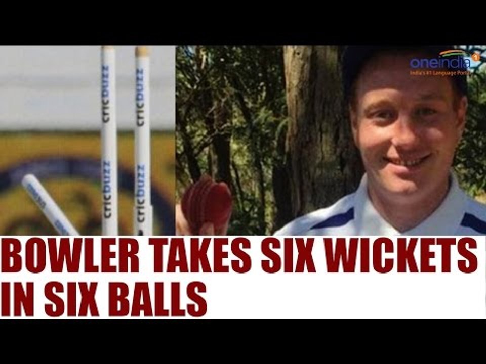 Australian bowler takes SIX wickets in one over | Oneindia News