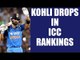 Virat Kohli slips to 3rd position in ICC rankings, Dhoni moves up to 13 | Oneindia News