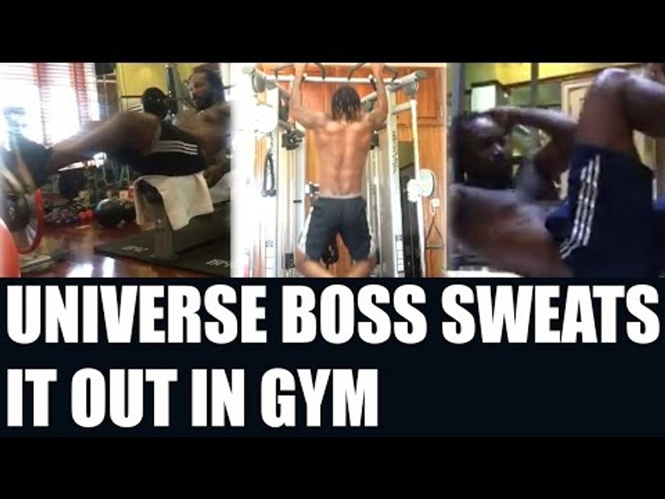 Chris Gayle sweats it out in gym, Watch Inspirational video | Oneindia News