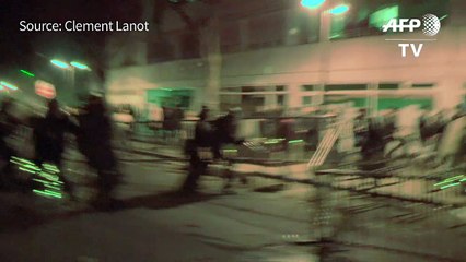 Paris police hold 35 after violent demo over Chinese death