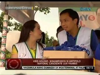 24 Oras: Kris Aquino, ikinampanya si Antipolo mayoral candidate Jun Ynares