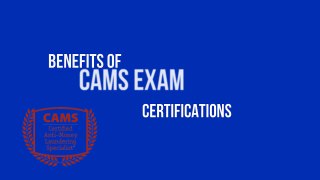 CAMS Association of Certified Anti-Money Launderying Specialist Exam Study Guide