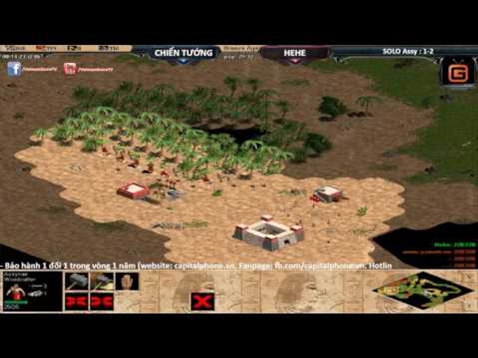 AOE CSDN Chiến Tướng gục ngã trước Hehe ở thể loại cung R sở trường(8/1/2017)