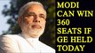 Modi-led NDA can win 360 seats if General Elections held today: Survey | Oneindia News