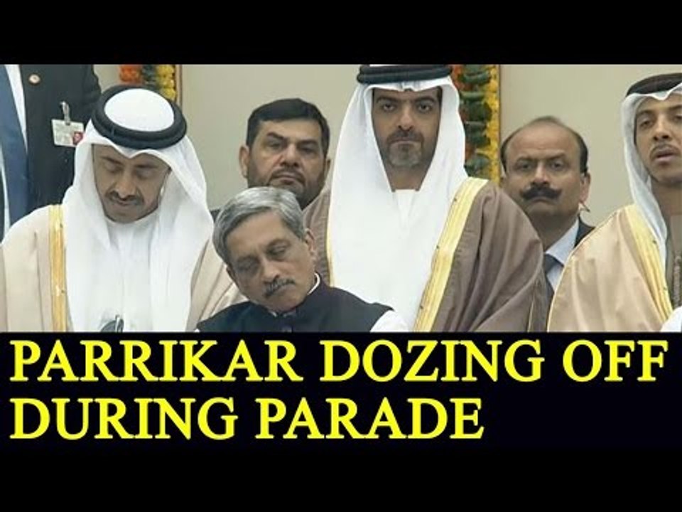 Manohar Parrikar dozing off during Parade, Twitter slams the minister | Oneindia News