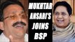 UP Elections 2017: Mukhtar Ansari’s party merges with BSP, get 3 tickets | Oneindia News