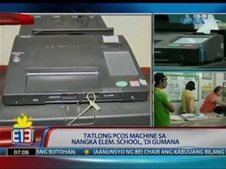 24 Oras: Tatlong PCOS machine sa Nangka Elem. School, 'di gumana