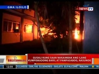 BT: Gusali na imbakan ng kumpiskadong baril at pampasabog sa Iloilo, nasunog