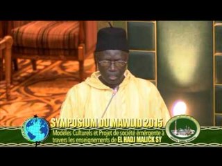 SYMPOSIUM DU MAWLID 2015