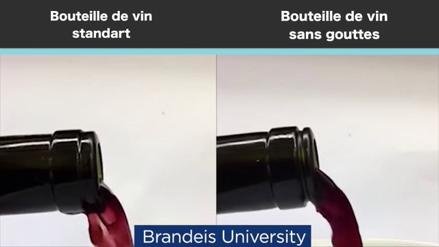 Un goulot révolutionnaire de bouteille de vin pour éviter les gouttes