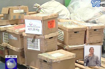 Incineraron más de 900 kilos de droga