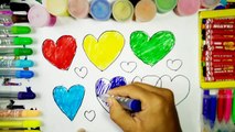 Learning Colors for Children with Coloring Pages of Hearts--❣ kids 4k tv