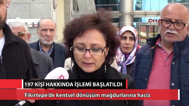 Fikirtepe’de kentsel dönüşüm mağdurlarına haciz