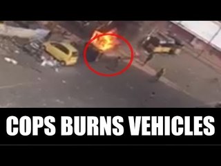 Jallikattu turns violent, cops caught setting vehicles on fire, Watch Video | Oneindia News