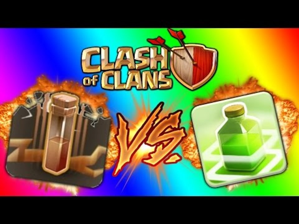 Clash of Clans Huong dan su dung binh EarthQuake (dong dat) trong War Clan