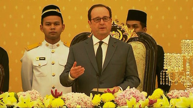Toast lors du dîner d'Etat au palais royal de Kuala Lumpur