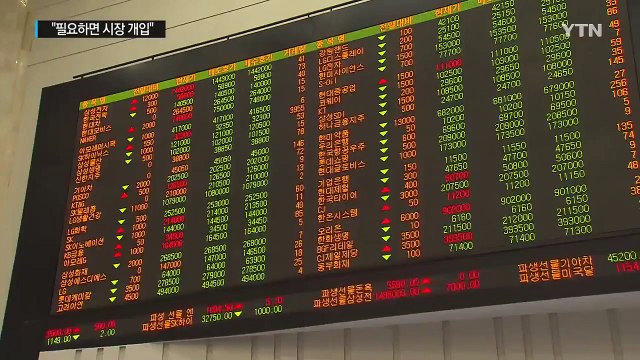 충격 최소화 안간힘... 필요하면 외환 시장 개입 / YTN (Yes! Top News)