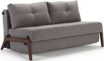 Cubed Dark Wood Sofa Bed