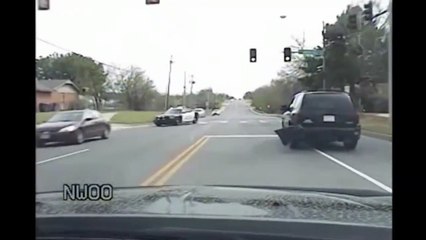 Police Chase Ends With Crashing Hard