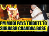 PM Modi pays tribute to Subhash Chandra Bose,makes classified files available on website