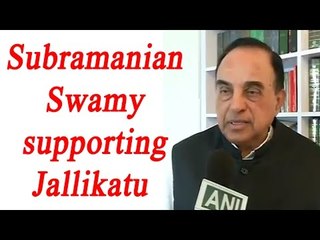 Télécharger la video: Subramanian Swamy supporting Jallikatu, says Why not ban halal meat | Oneindia News