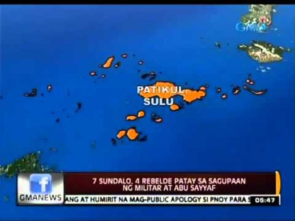 7 sundalo, 4 rebelde patay sa sagupaan ng militar at Abu Sayyaf sa Patikul, Sulu