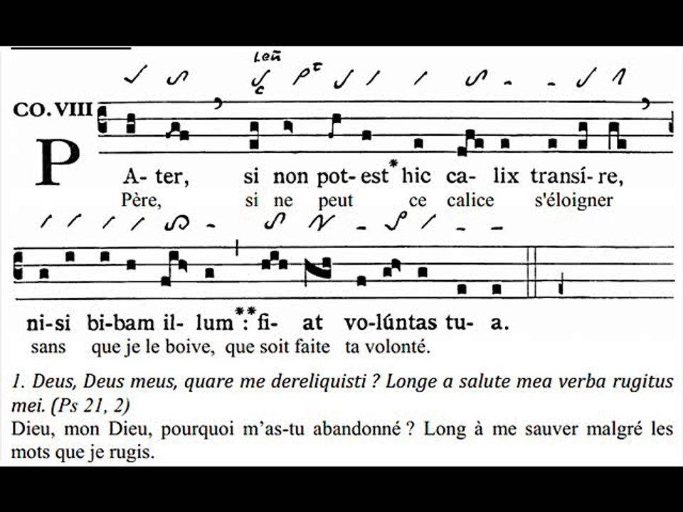 Communio Pater si non potest, Dominica in Palmis (Rameaux)