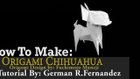 How to make - Origami Dog Chihuahua (Fuchimoto Muneji)-RKmJrtUSEFI