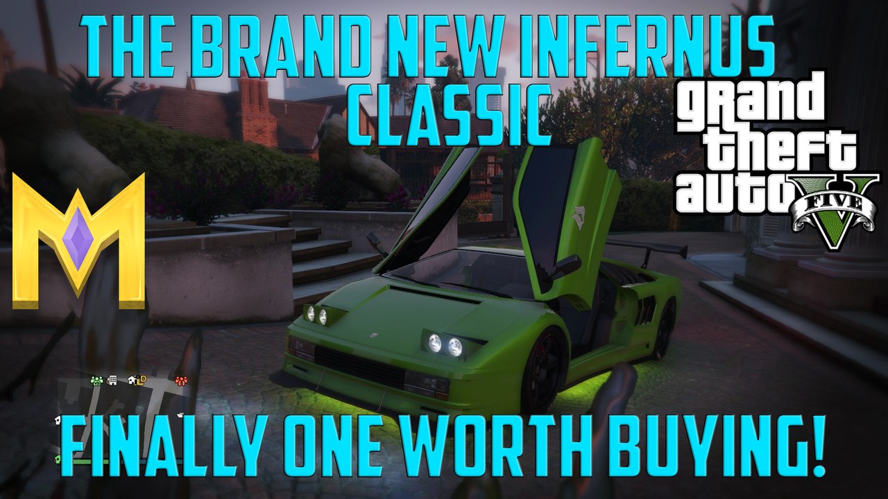 GTA 5 ONLINE - INFERNUS CLASSIC *NEW* SPORTS CAR SHOWCASE! - LAMBORGHINI DIABLO REMAKE!