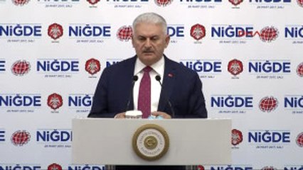 Niğde Başbakan Yıldırım Niğde'de Konuştu