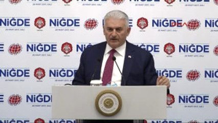 Niğde Başbakan Yıldırım Niğde'de Konuştu