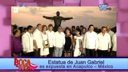 Estatua de Juan Gabriel es expuesta en Acapulco
