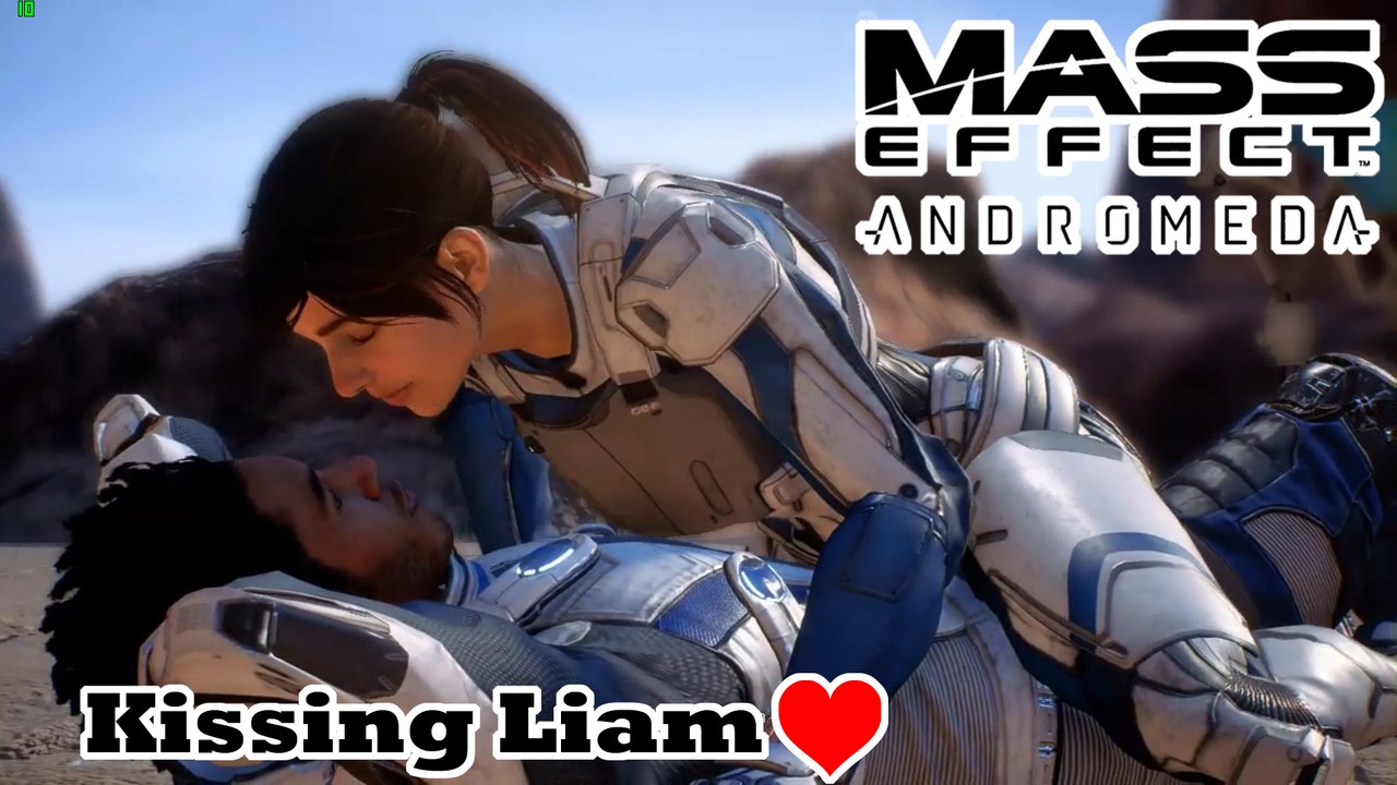 Mass Effect: Andromeda - Kissing Liam - Romance Scene
